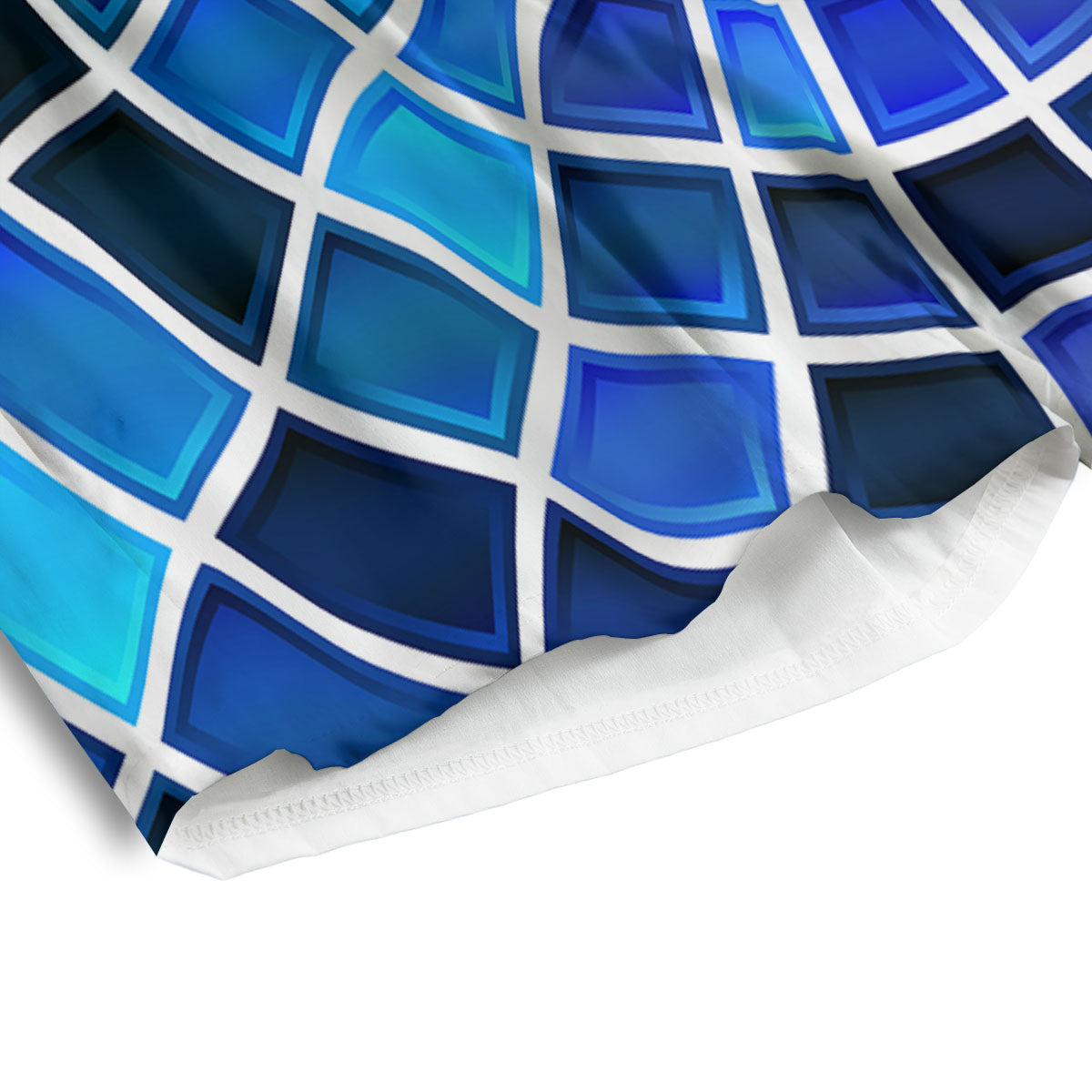 Spider Web Stained Mosaic Print Men's Athletic Shorts