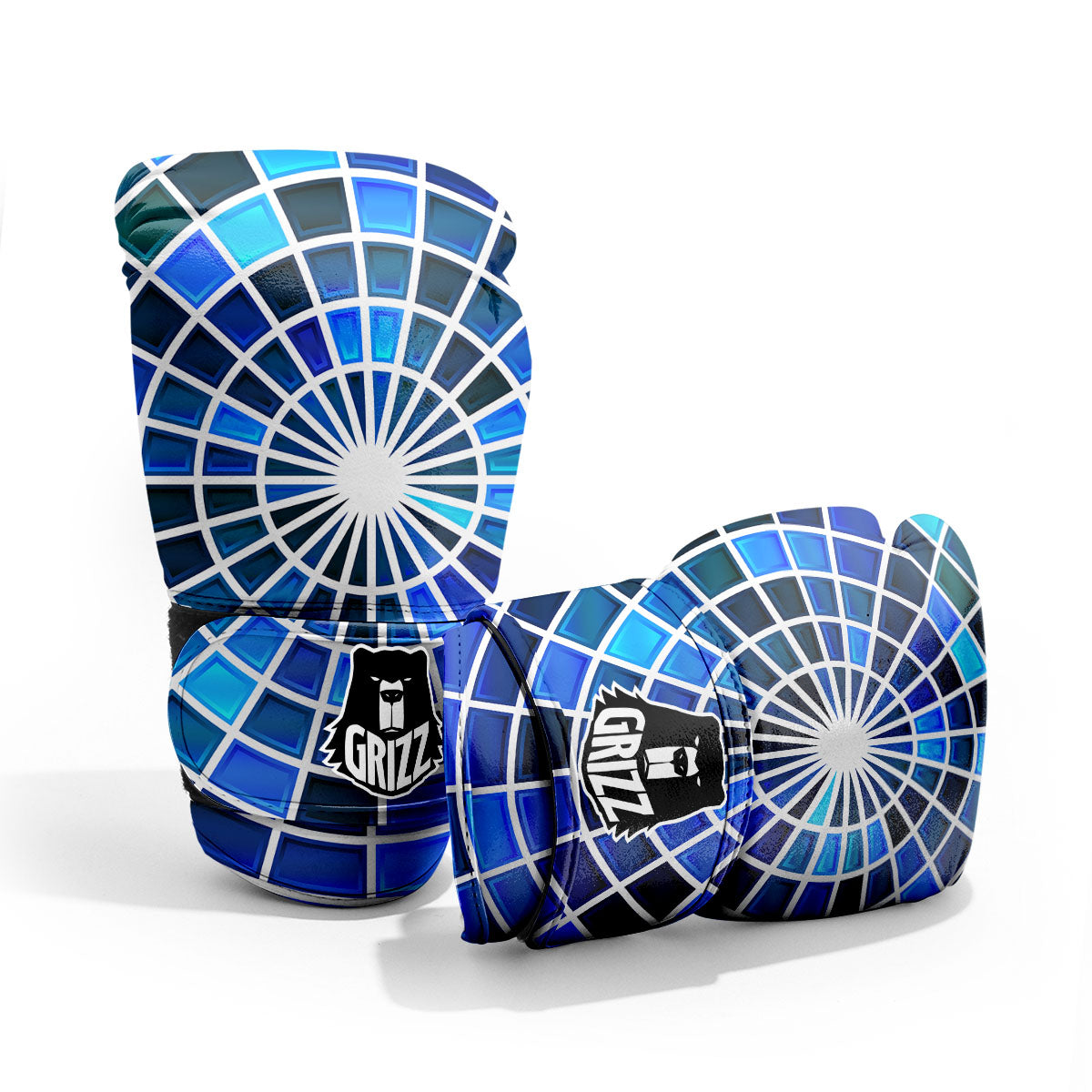 Spider Web Stained Mosaic Print Pro Boxing Glove