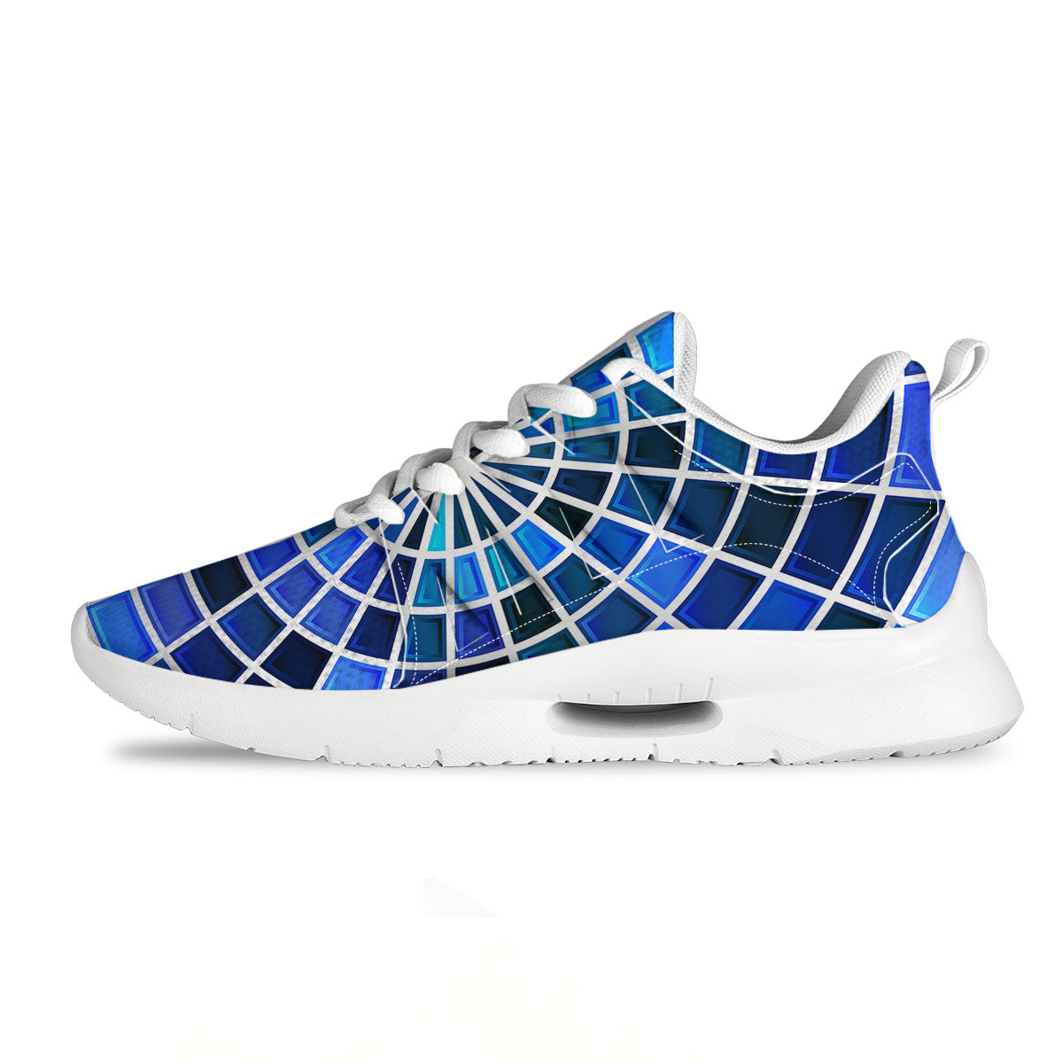 Spider Web Stained Mosaic Print Tennis Shoes-grizzshop