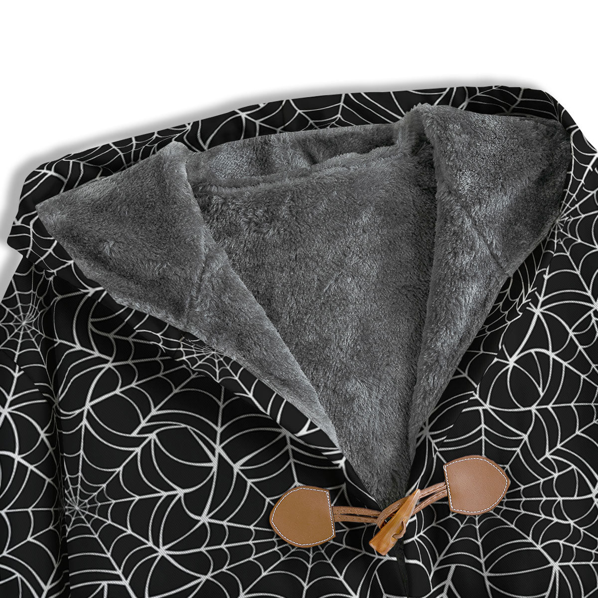 Spider Web White And Black Print Pattern Men's Windbreaker Jacket-grizzshop