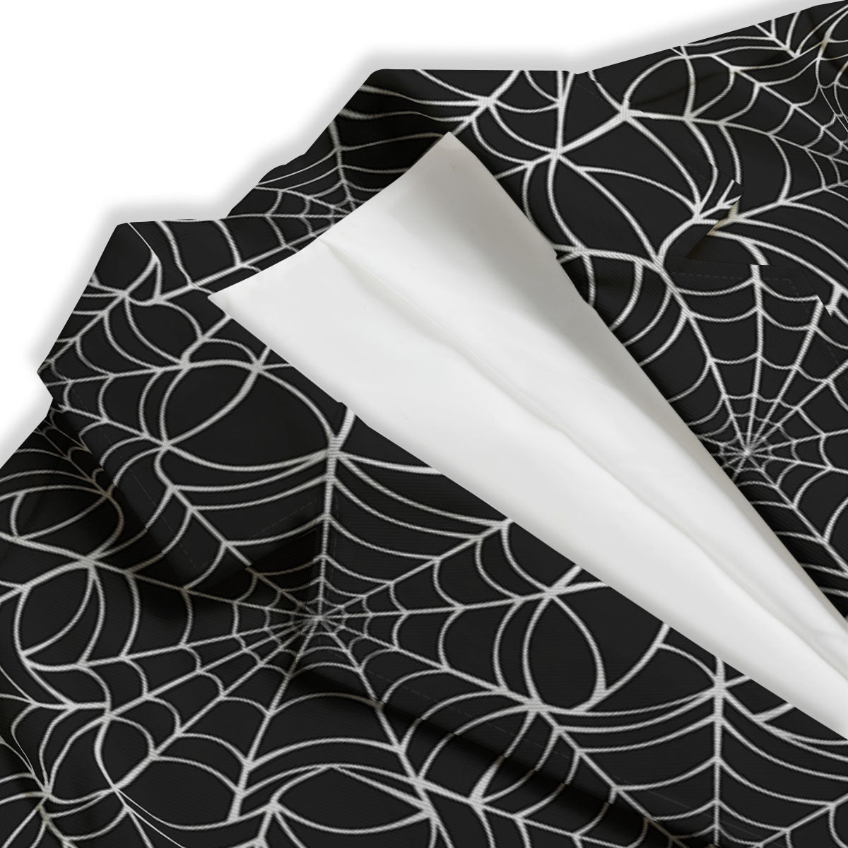 Spider Web White And Black Print Pattern Women's Blazer-grizzshop