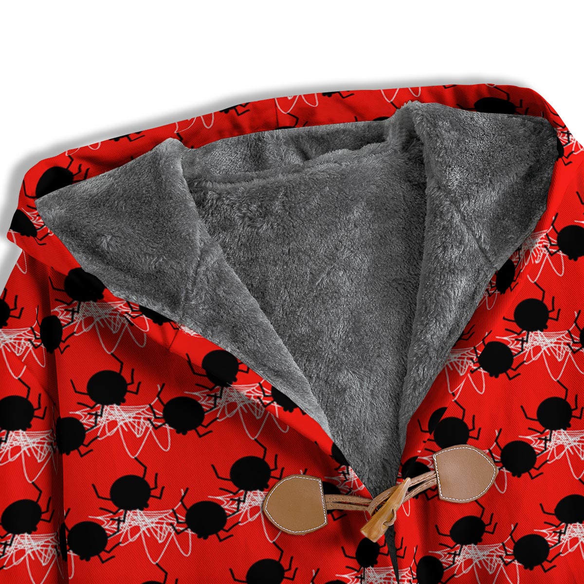 Spider Web White And Red Print Pattern Men's Windbreaker Jacket-grizzshop