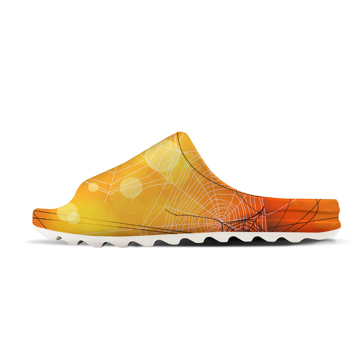 Spider Web Halloween Print Sandals-grizzshop