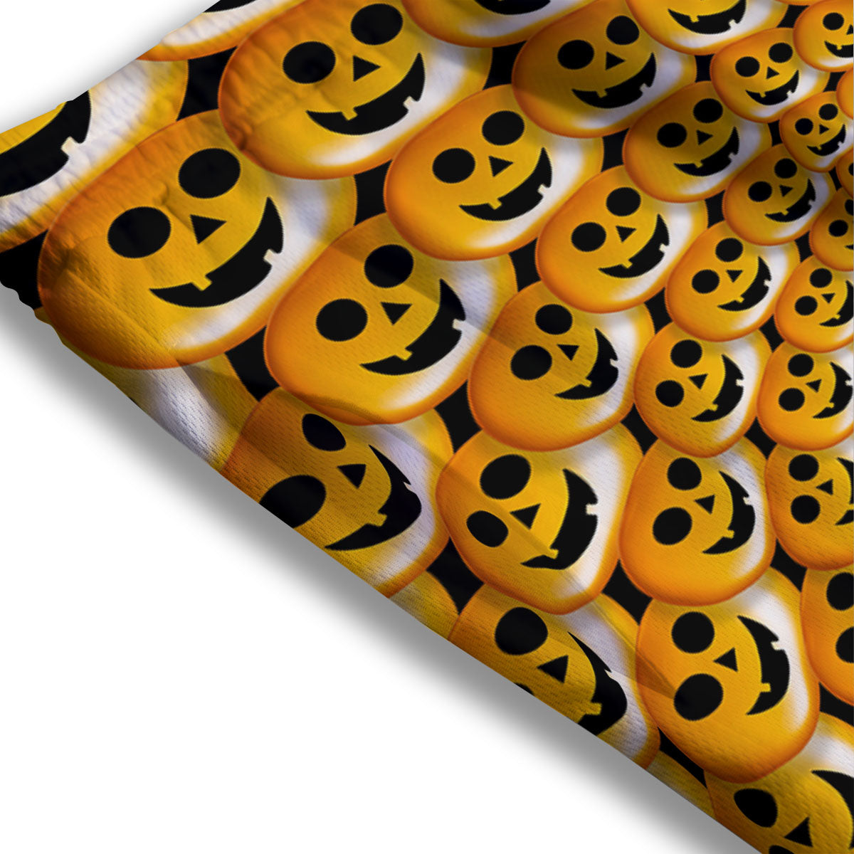 Spiral Halloween Print Mesh Shorts