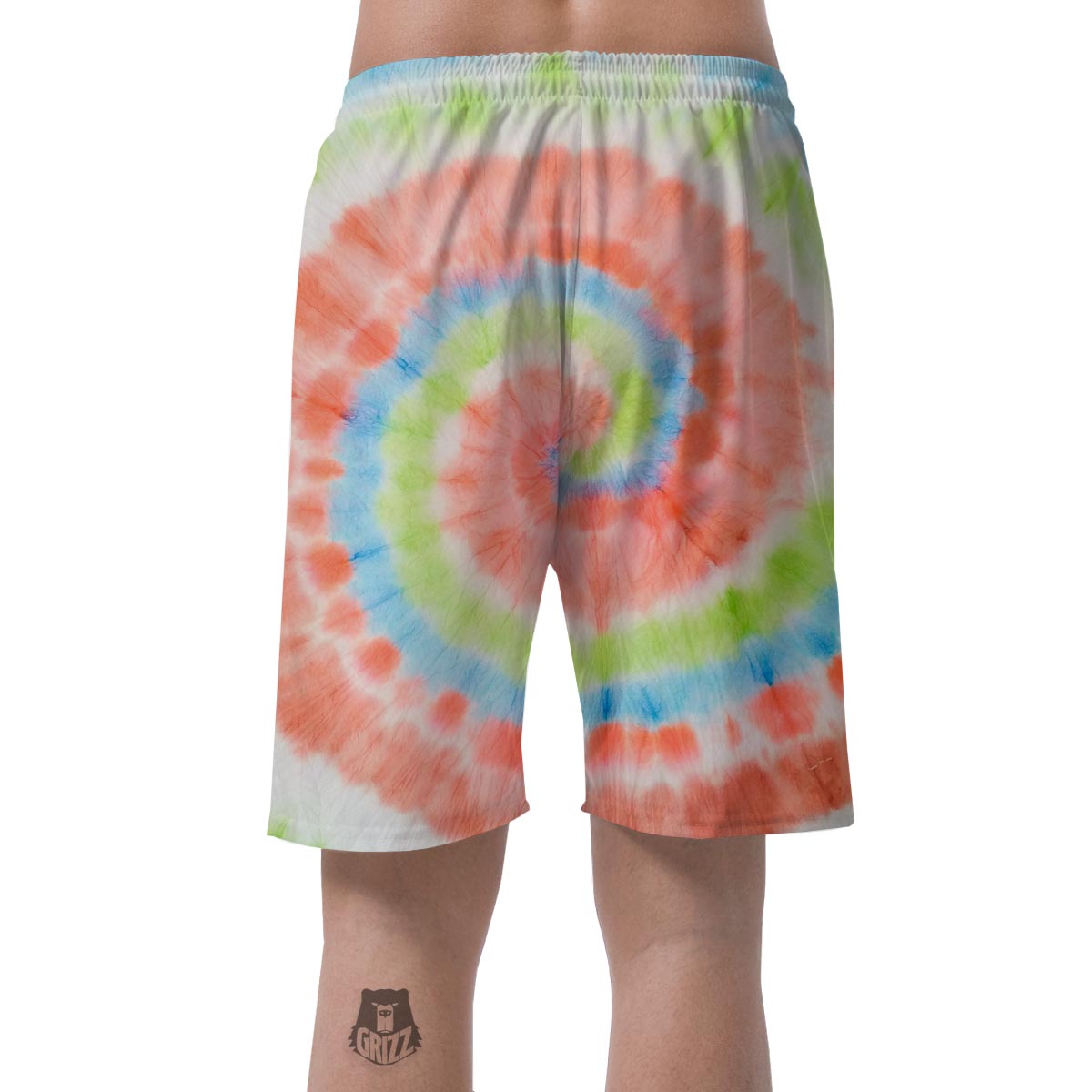 Spiral Tie Dye Men's Shorts-grizzshop