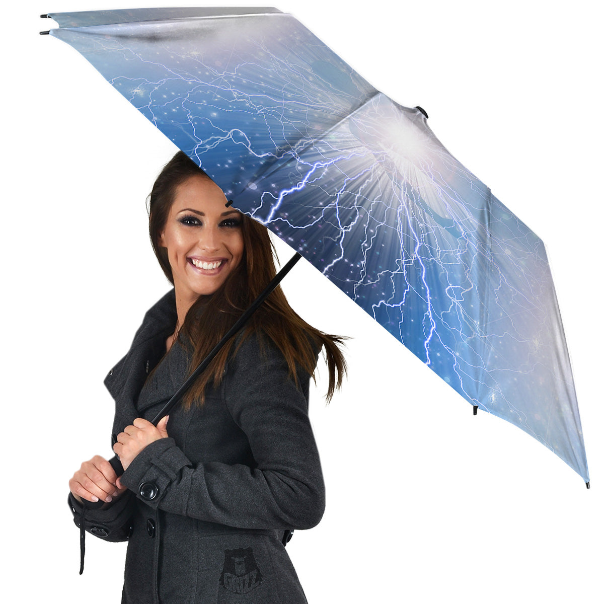 Spirit Blue Abstract Print Umbrella-grizzshop