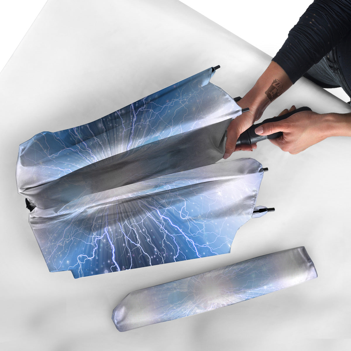 Spirit Blue Abstract Print Umbrella-grizzshop