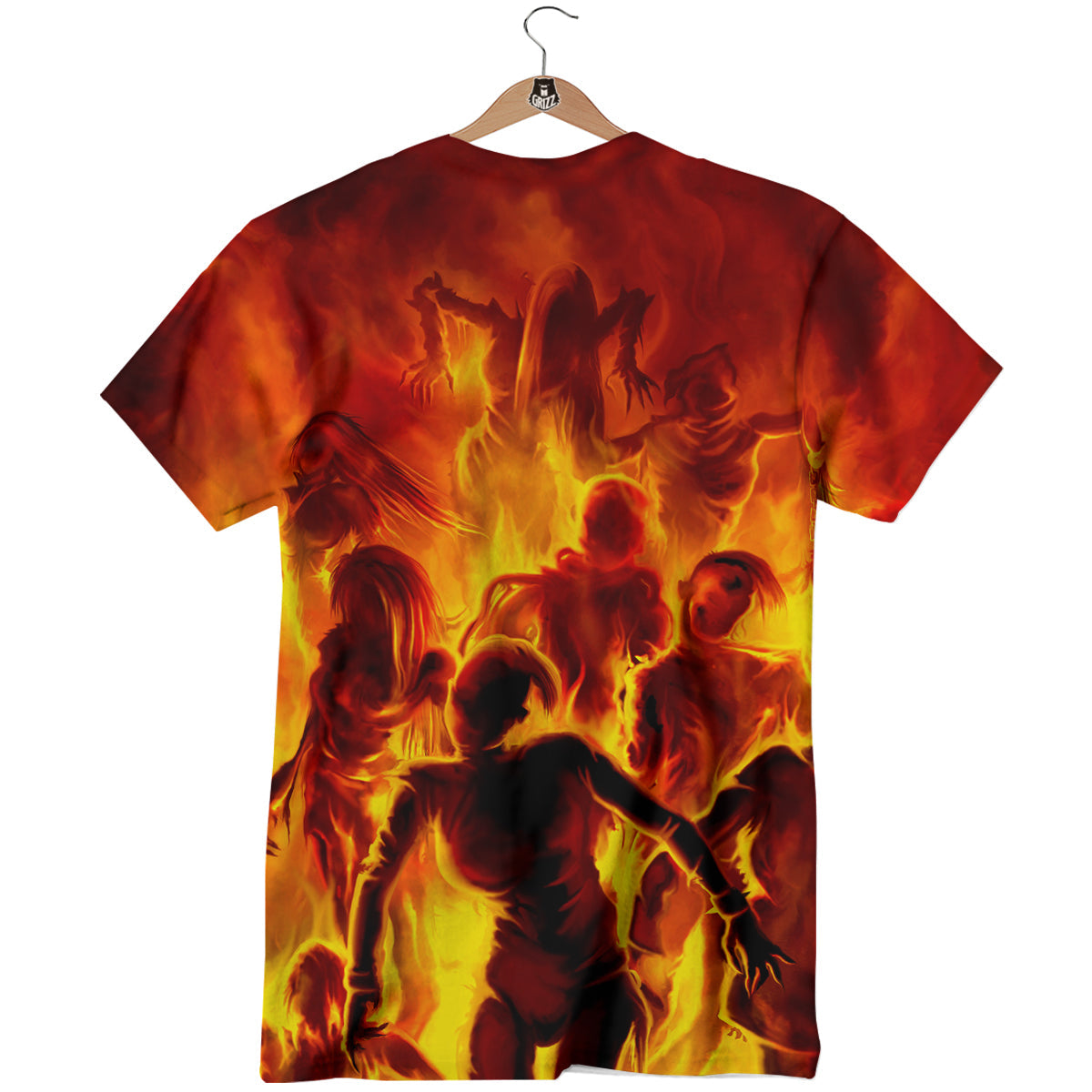 Spirit In Fire Hell Print T-Shirt-grizzshop