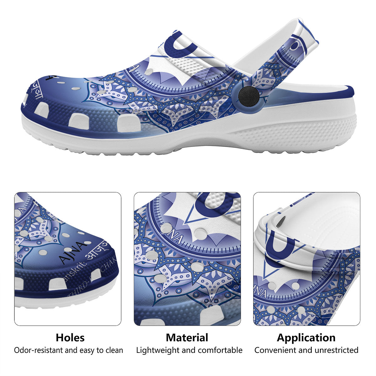 Spiritual Ajna Chakra Print Clog-grizzshop