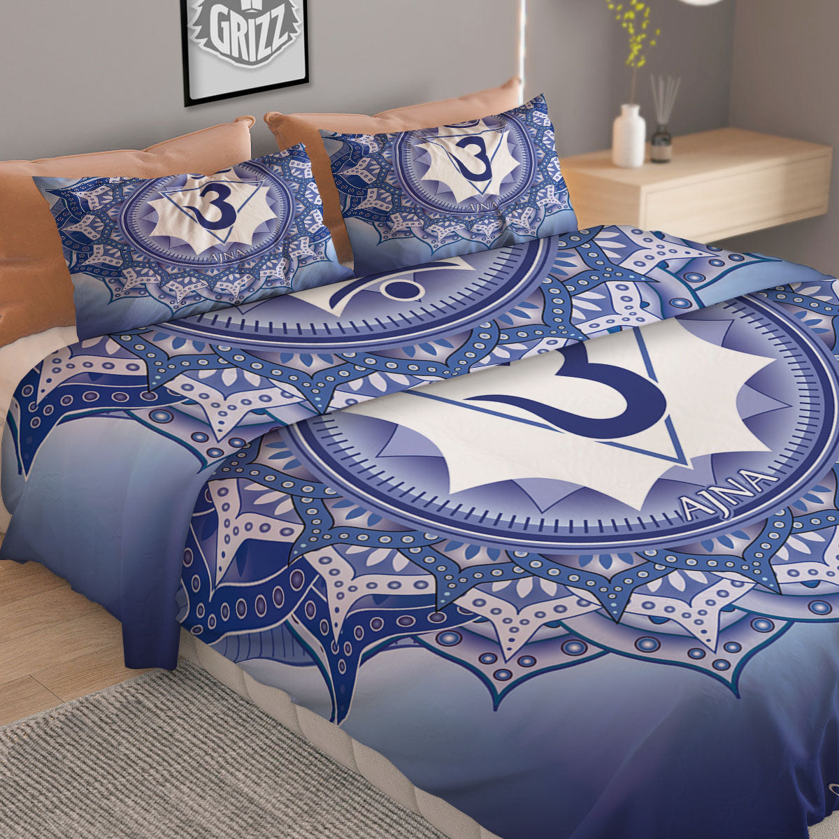 Spiritual Ajna Chakra Print Duvet Cover Bedding Set
