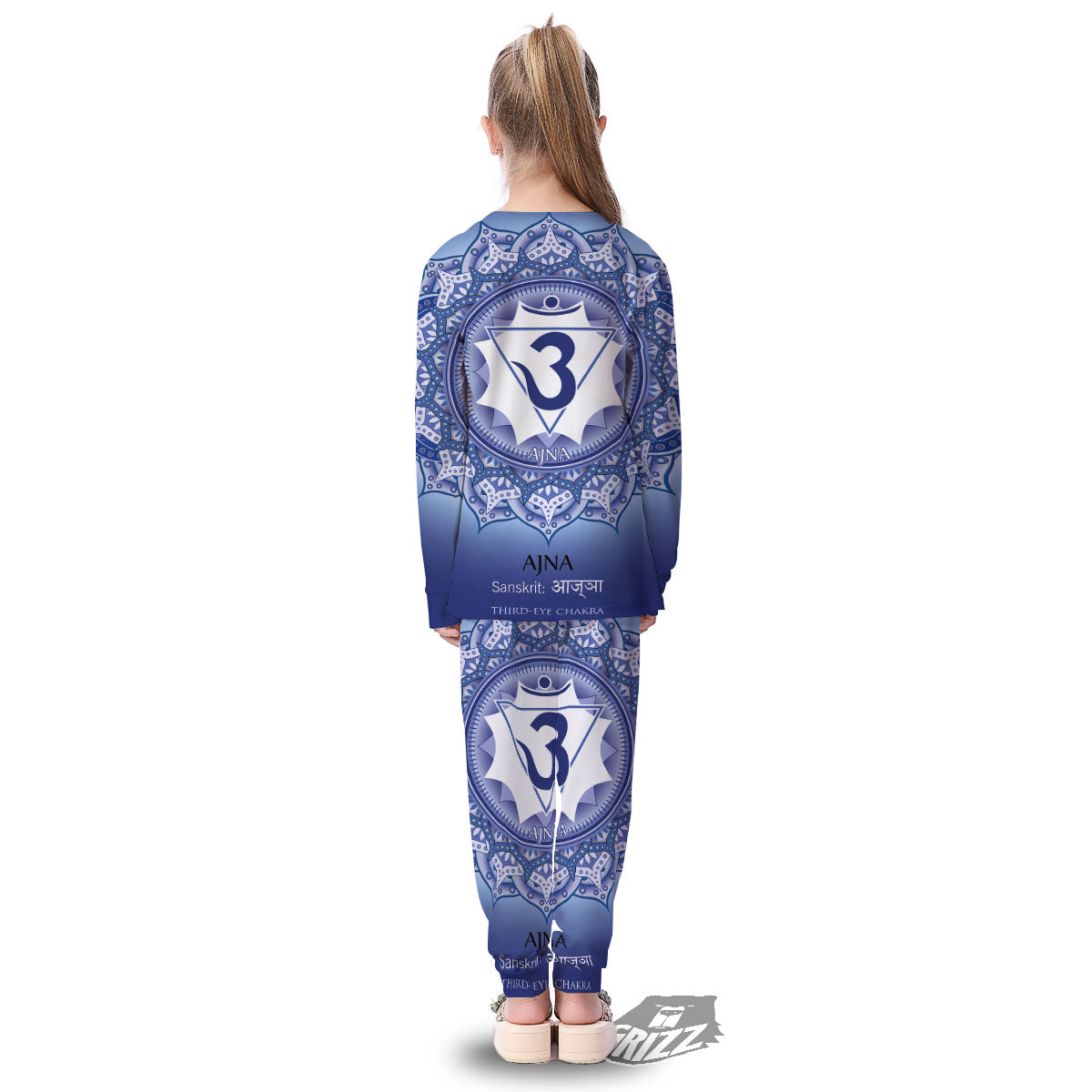 Spiritual Ajna Chakra Print Kid's Pajamas-grizzshop