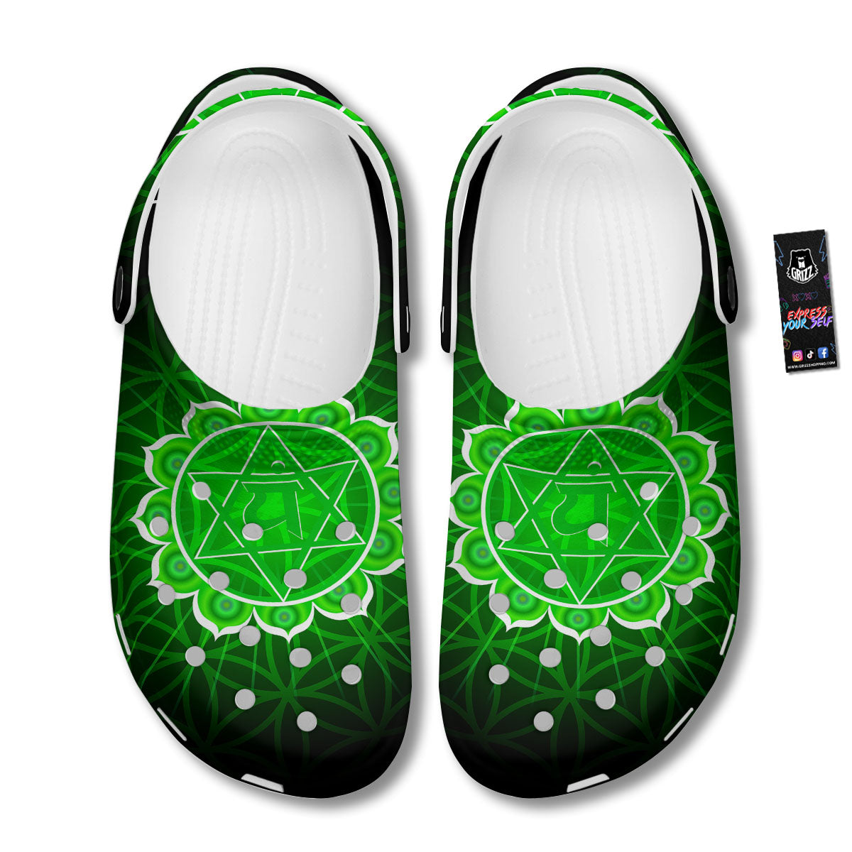 Spiritual Anahata Chakra Print Clog-grizzshop