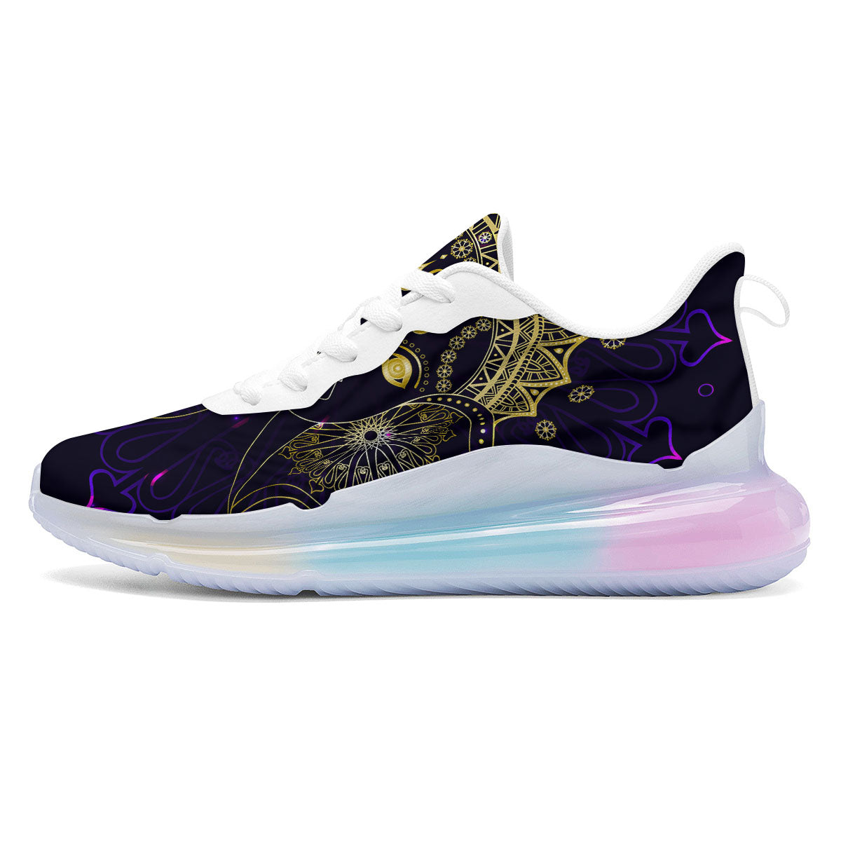 Spiritual Elephant Indian Tribal Print Running Sneakers-grizzshop