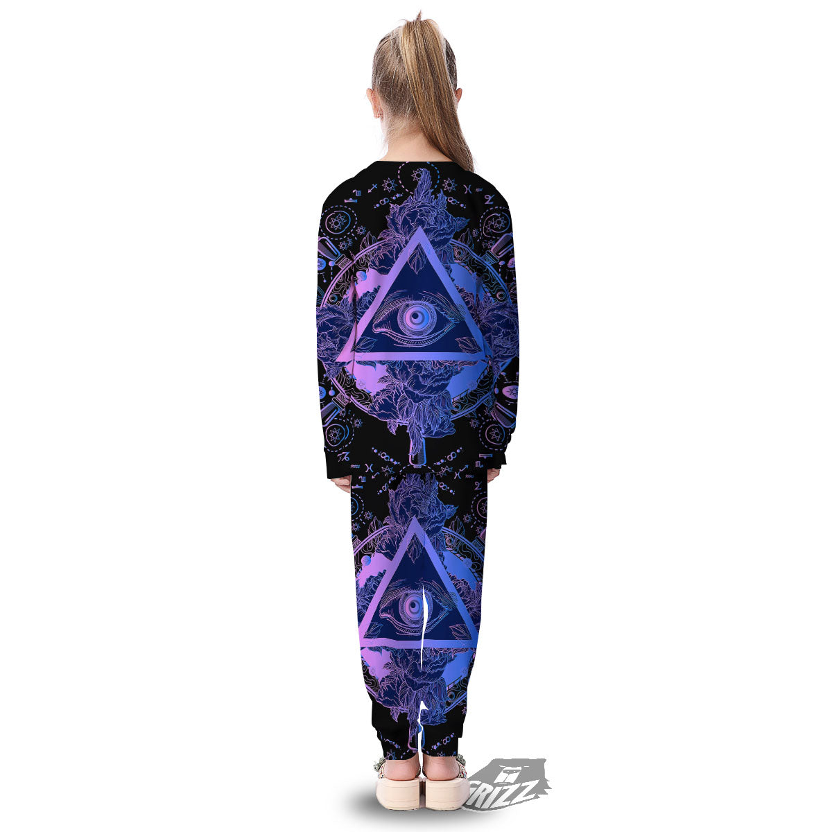 Spiritual Eye Of Providence Print Kid's Pajamas-grizzshop