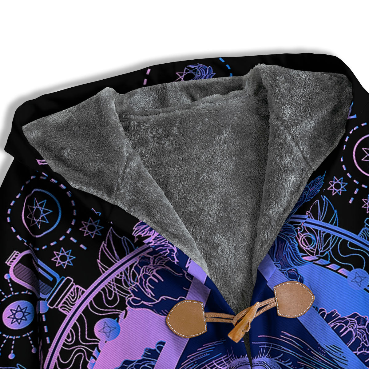 Spiritual Eye Of Providence Print Men's Windbreaker Jacket-grizzshop