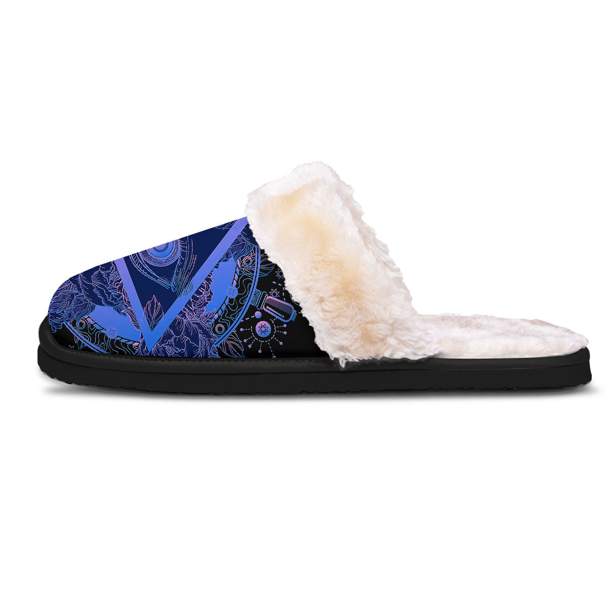 Spiritual Eye Of Providence Print Slippers-grizzshop