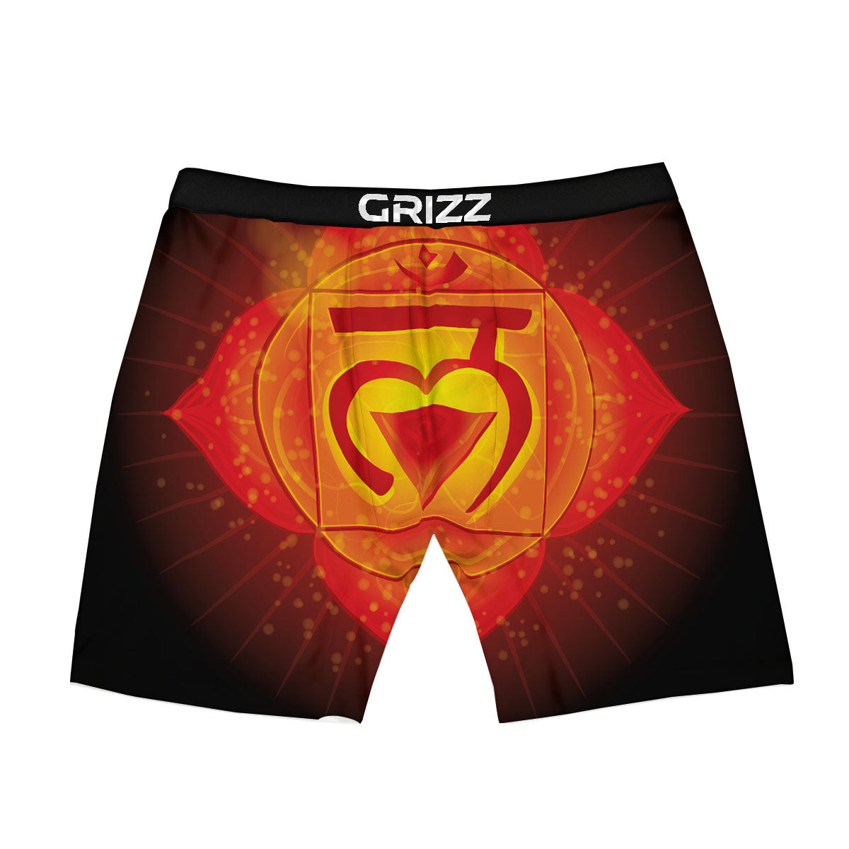 Spiritual Muladhara Chakra Print Boxer Briefs-grizzshop