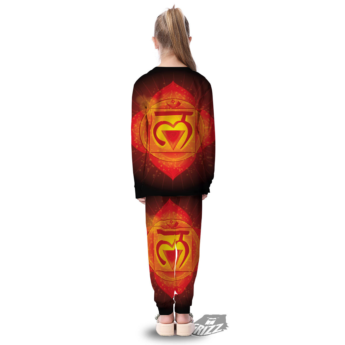 Spiritual Muladhara Chakra Print Kid's Pajamas-grizzshop