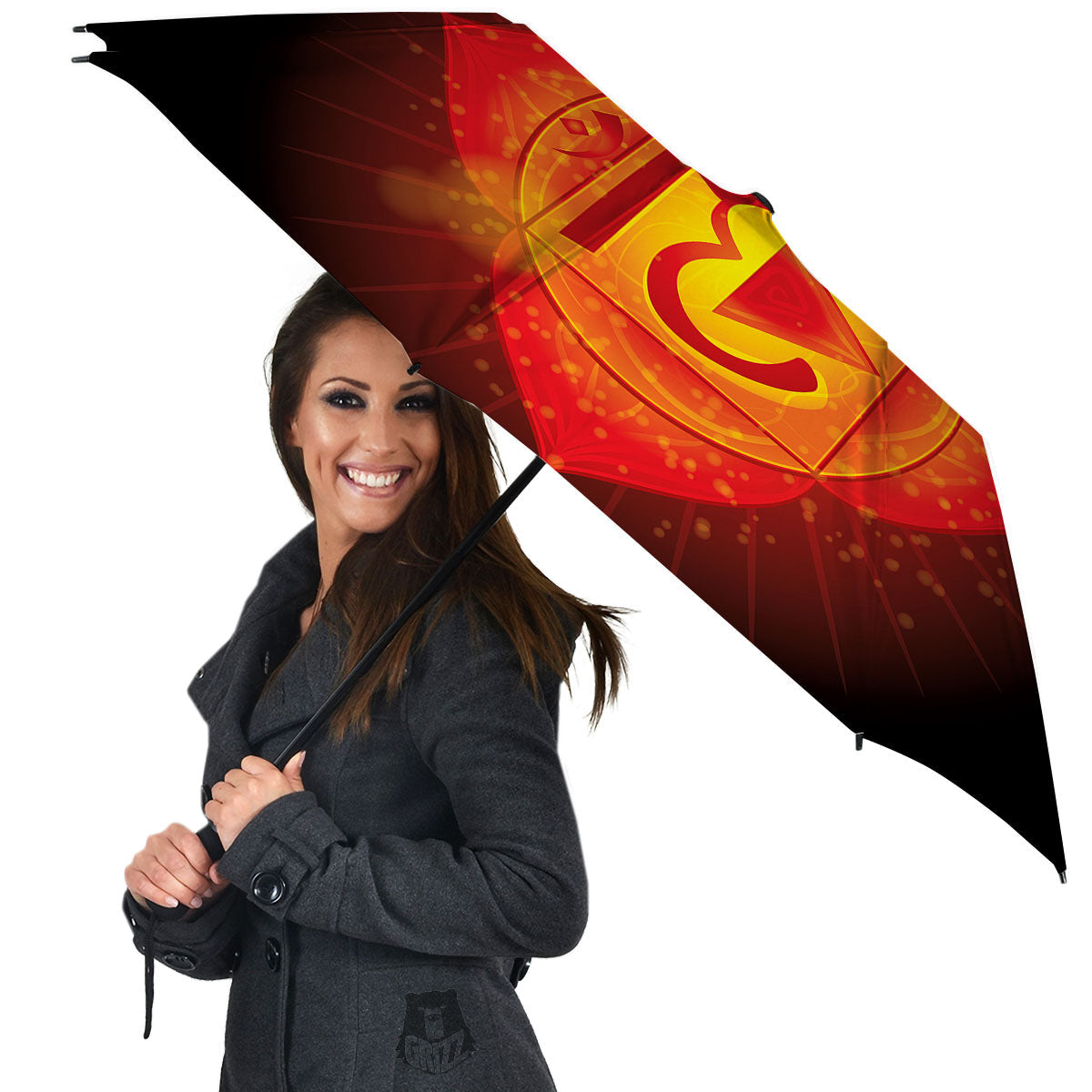 Spiritual Muladhara Chakra Print Umbrella-grizzshop