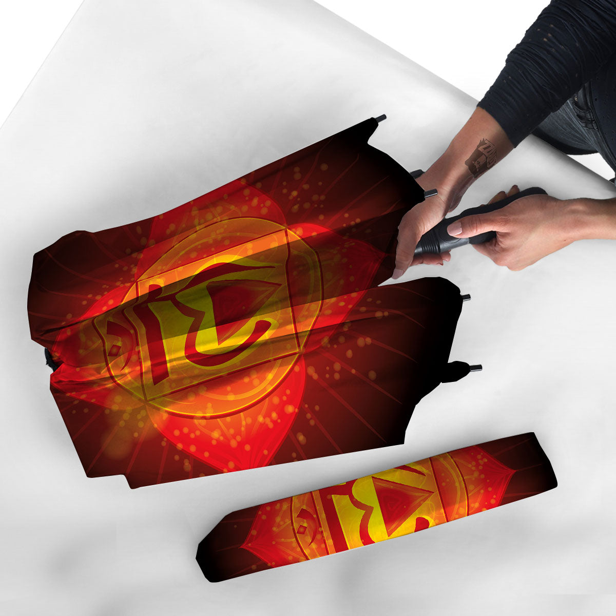 Spiritual Muladhara Chakra Print Umbrella-grizzshop