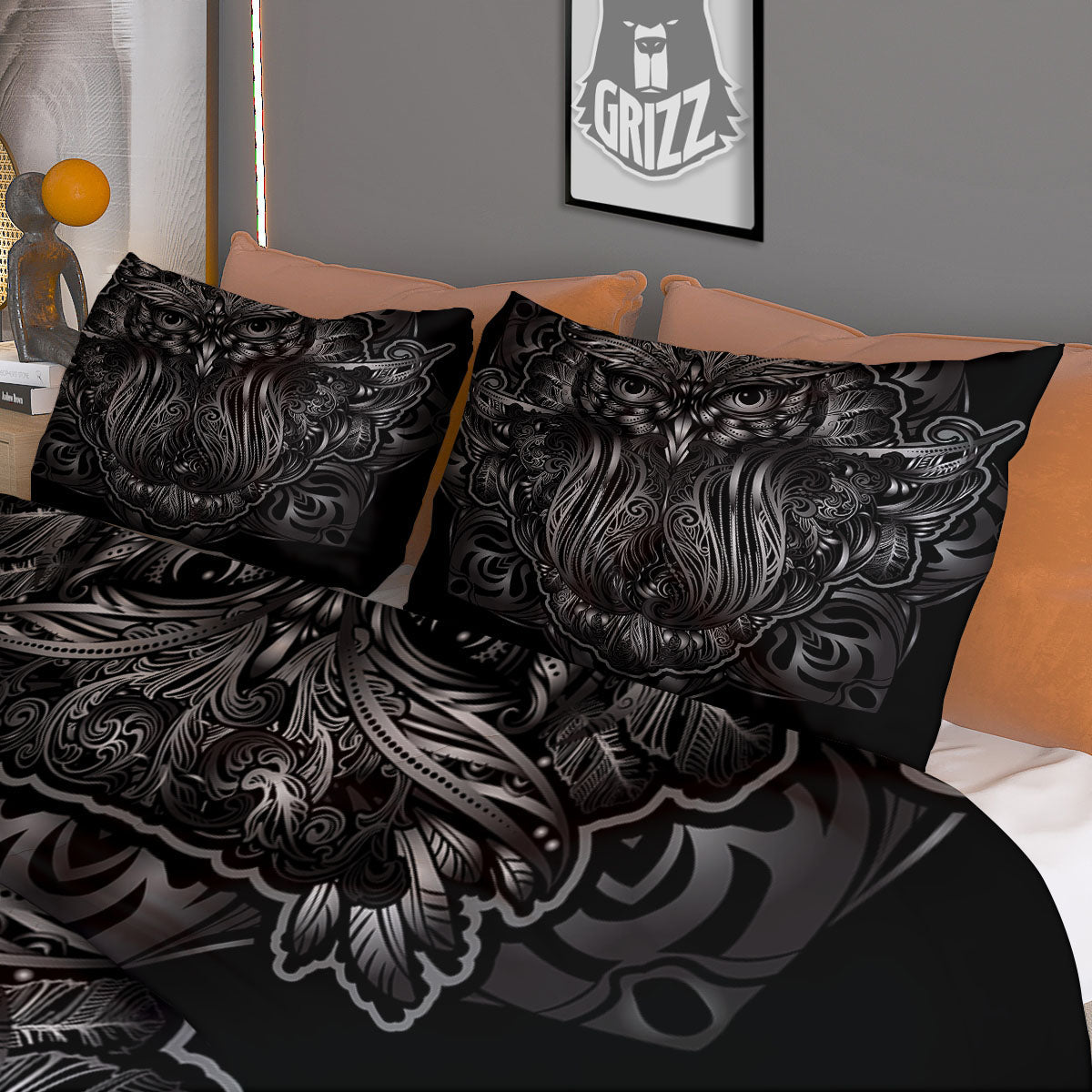 Striped USA Print Pattern Duvet Cover Bedding Set