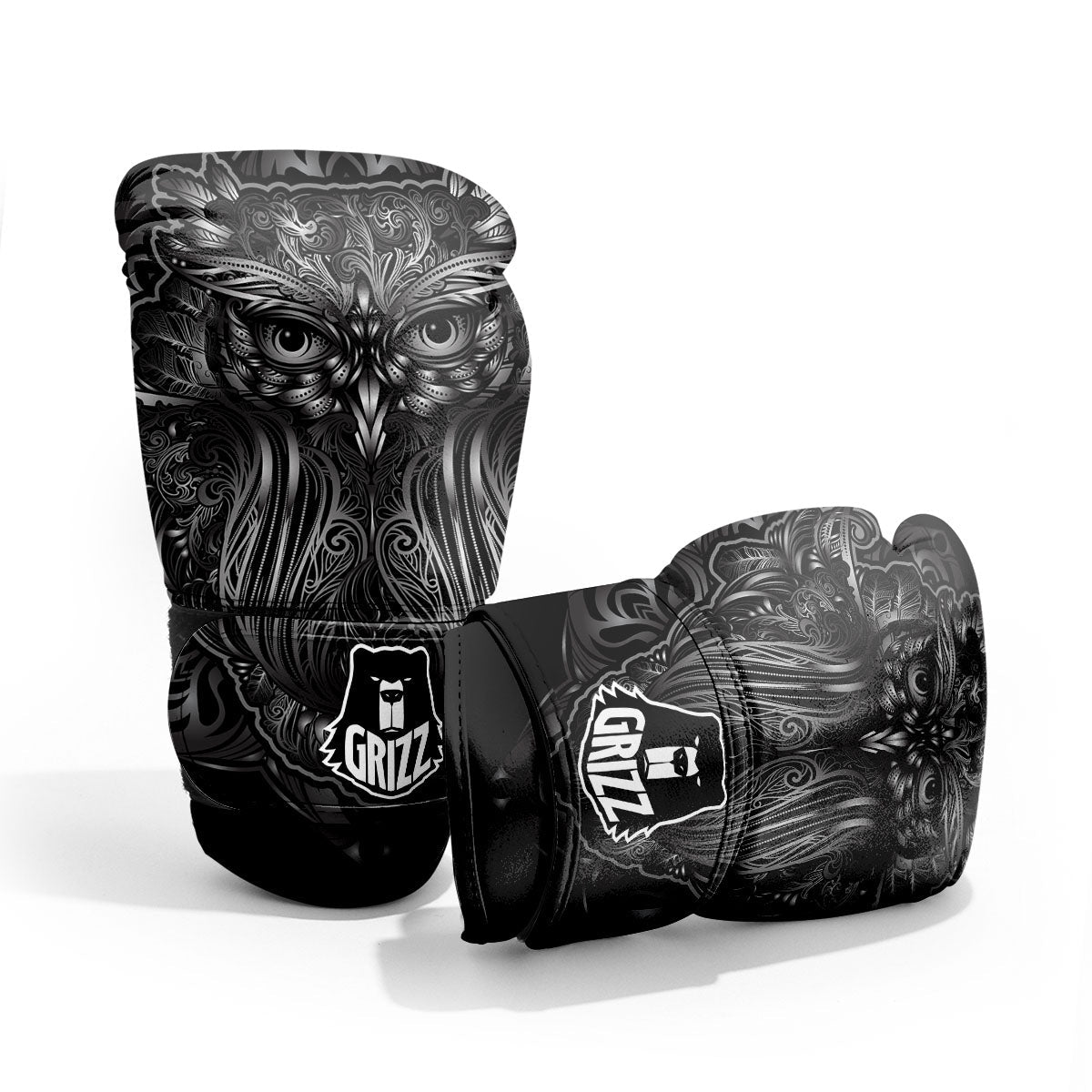 Spiritual Owl Sliver Print Pro Boxing Glove