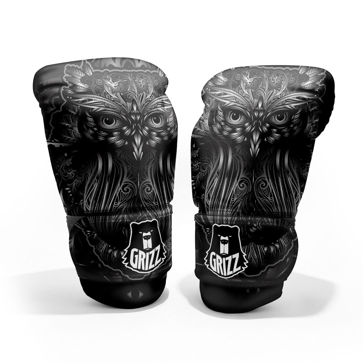 Spiritual Owl Sliver Print Pro Boxing Glove