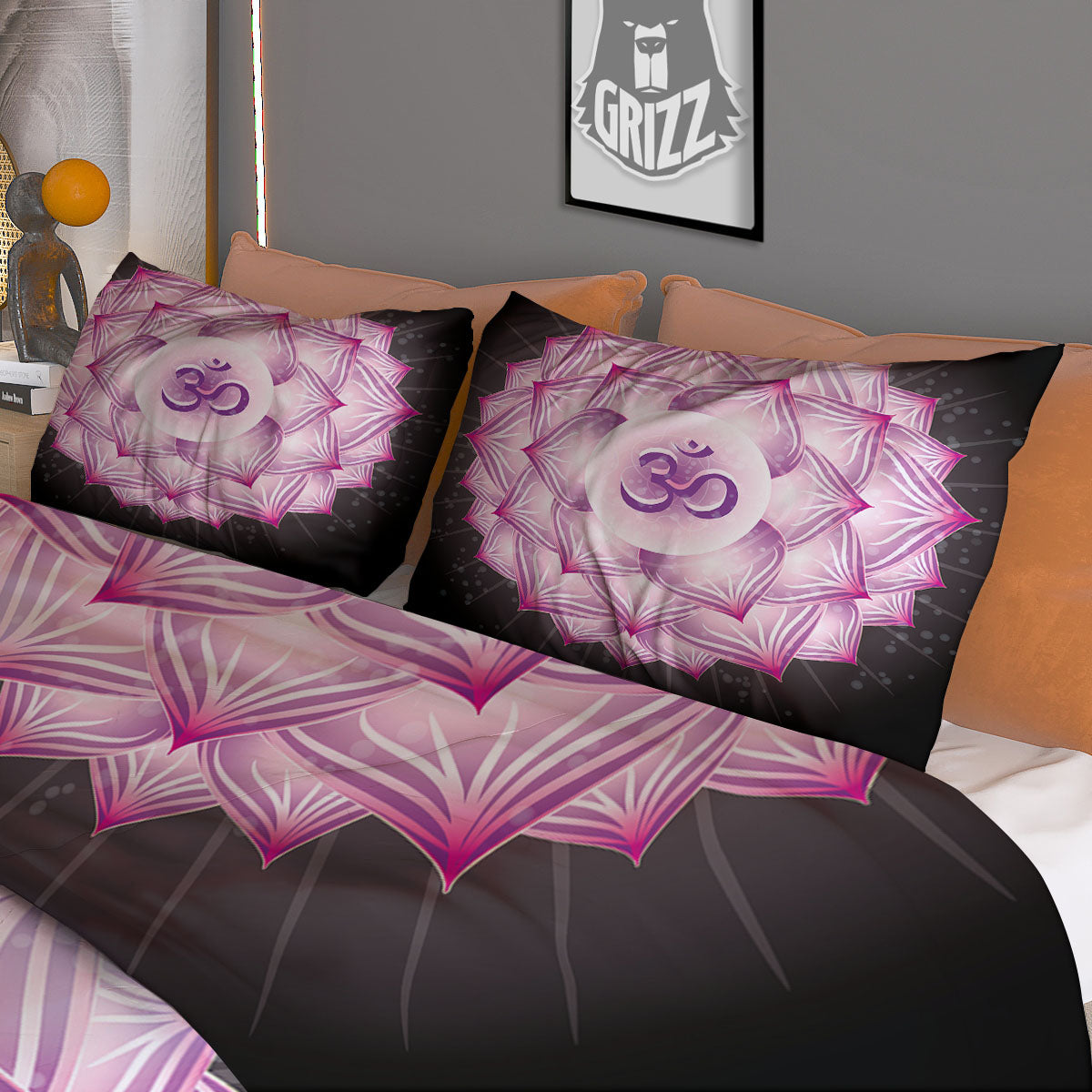 Striped White And Black Print Pattern Duvet Cover Bedding Set