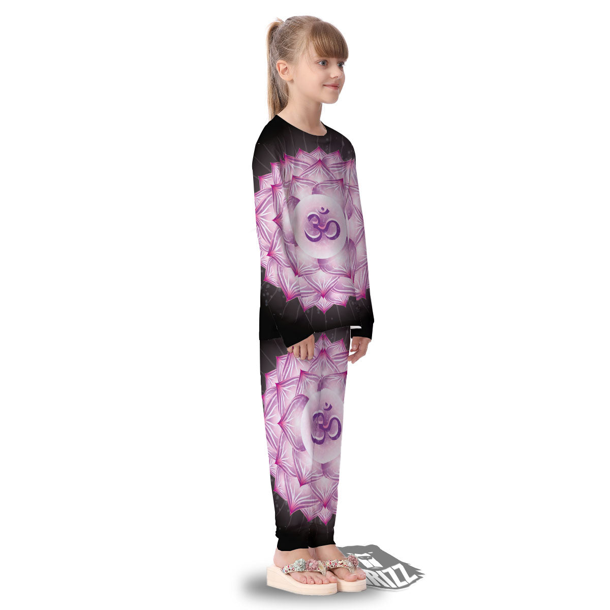 Spiritual Sahasrara Chakra Print Kid's Pajamas-grizzshop