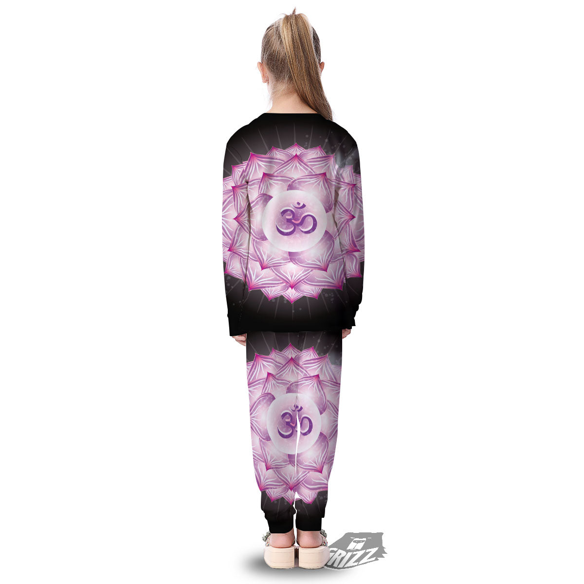 Spiritual Sahasrara Chakra Print Kid's Pajamas-grizzshop
