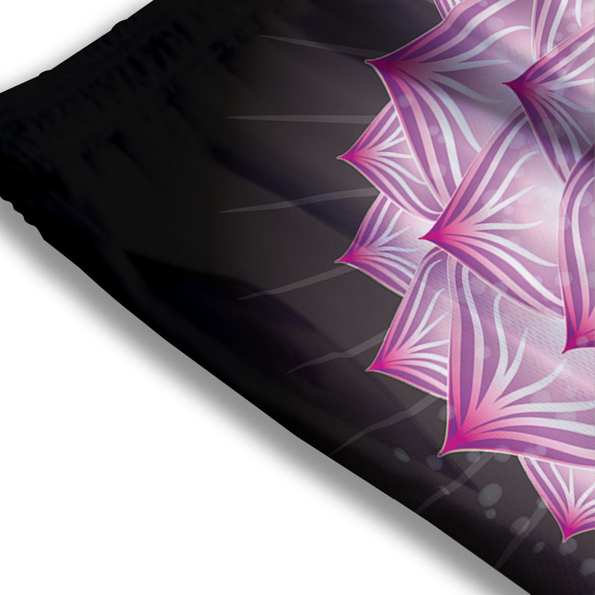 Spiritual Sahasrara Chakra Print Mesh Shorts