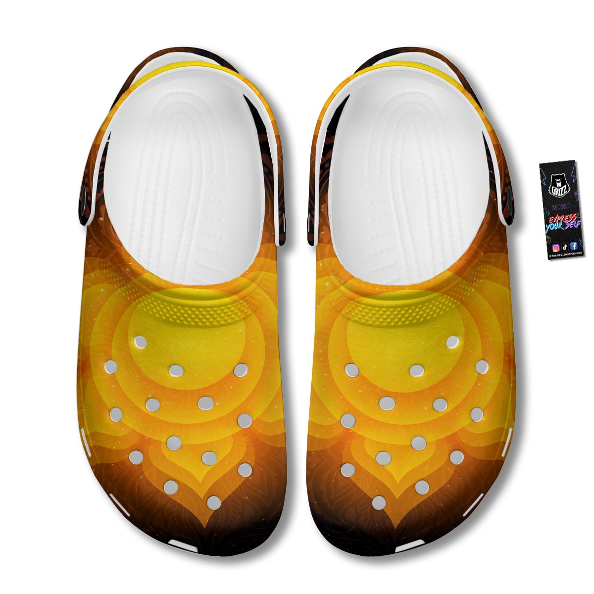 Spiritual Swadhisthana Chakra Print Clog-grizzshop