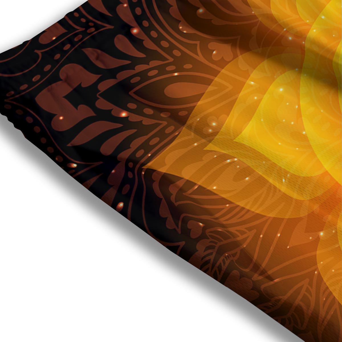 Spiritual Swadhisthana Chakra Print Mesh Shorts