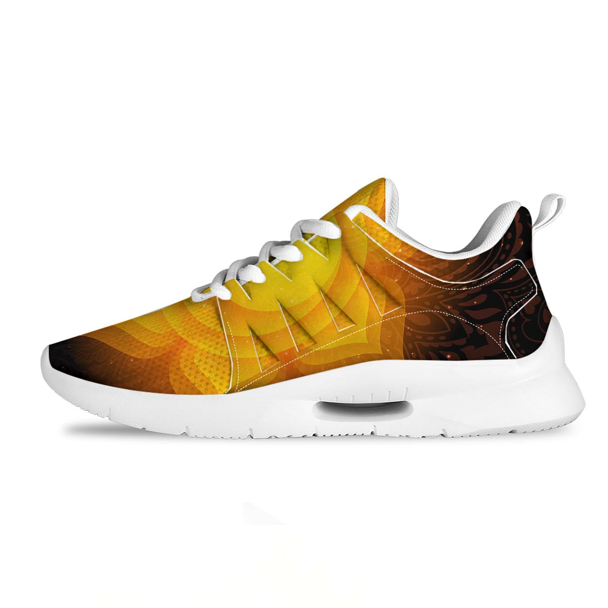 Spiritual Swadhisthana Chakra Print Tennis Shoes-grizzshop