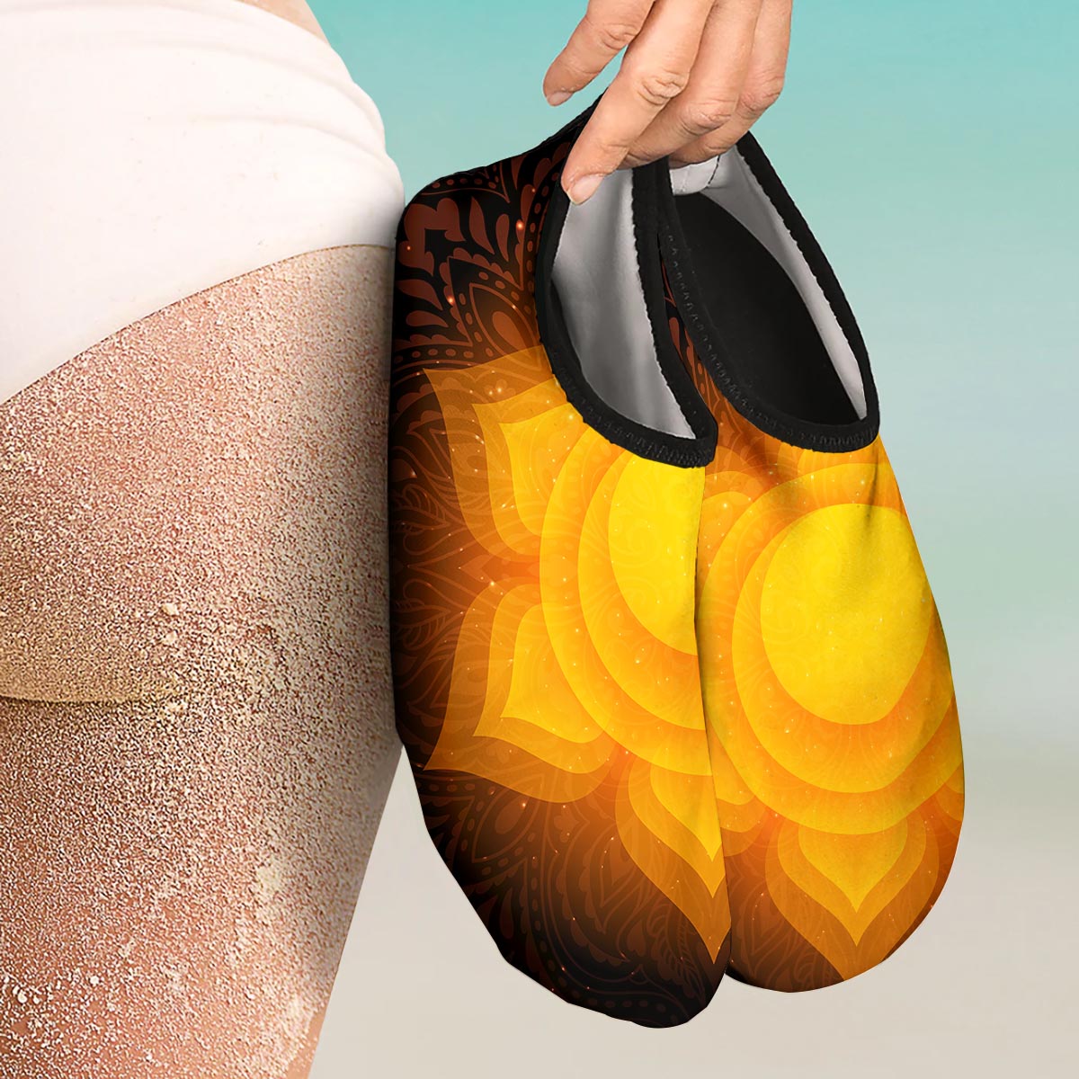 Spiritual Swadhisthana Chakra Print Water Shoes-grizzshop