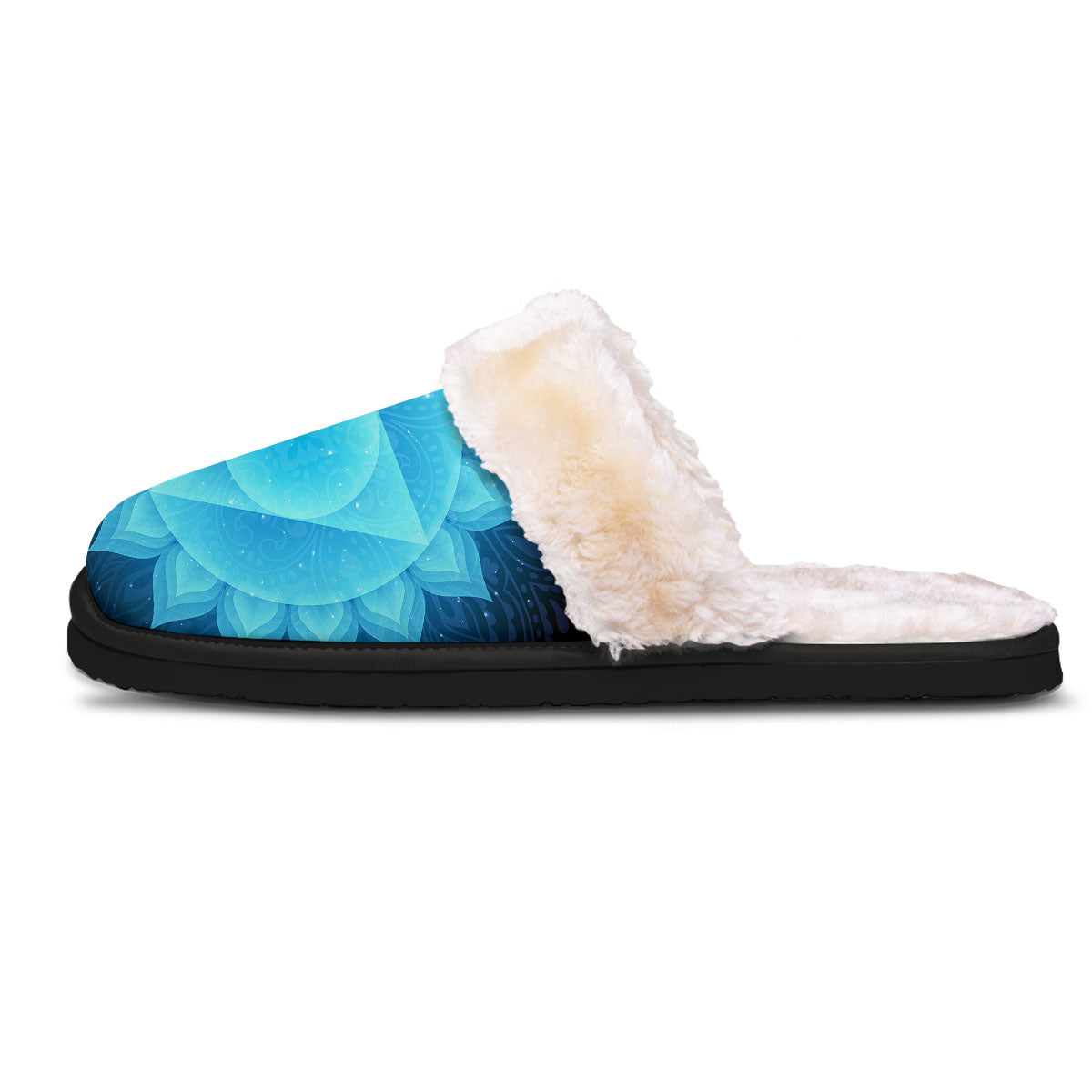 Spiritual Vishuddha Chakra Print Slippers-grizzshop
