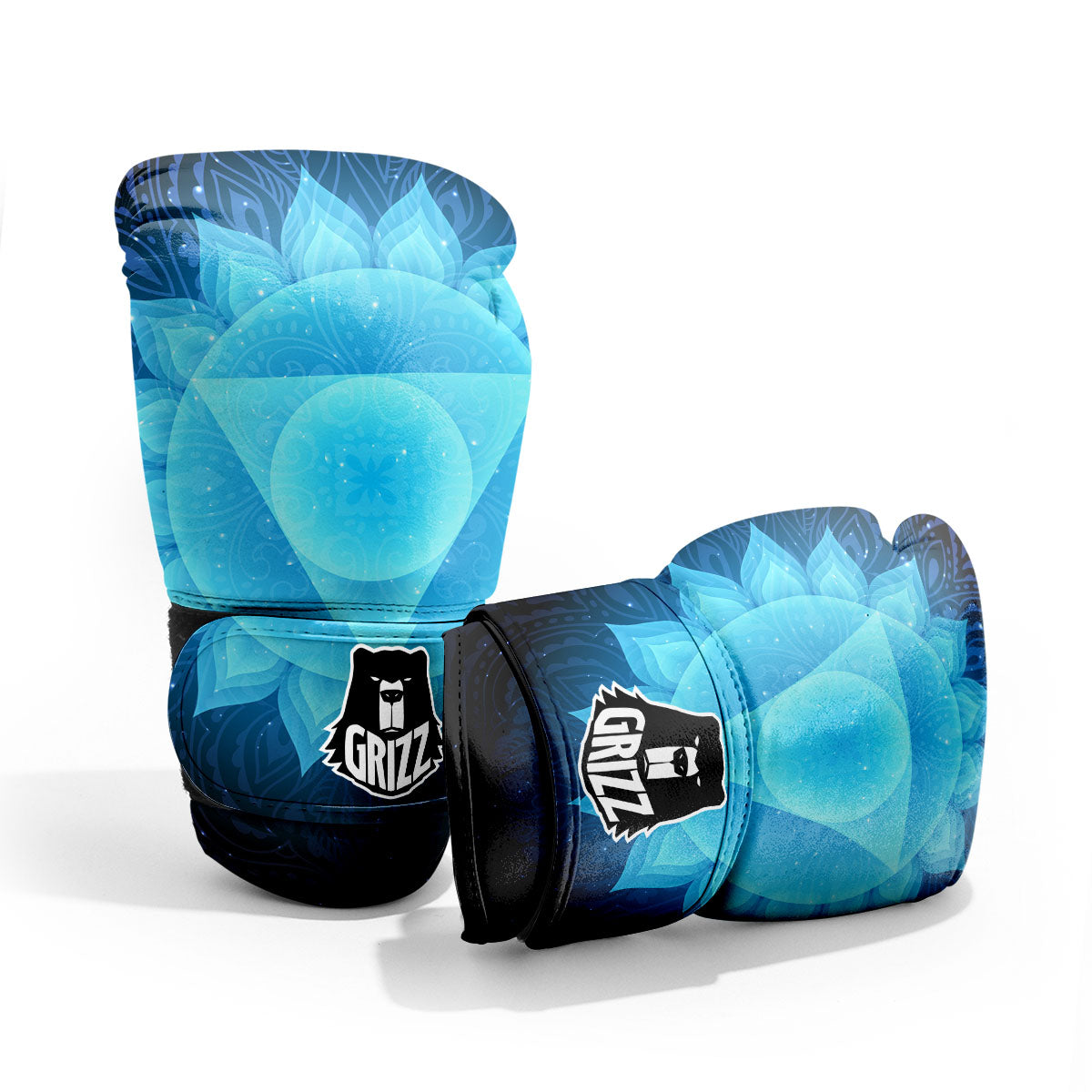 Spiritual Vishuddha Chakra Print Pro Boxing Glove