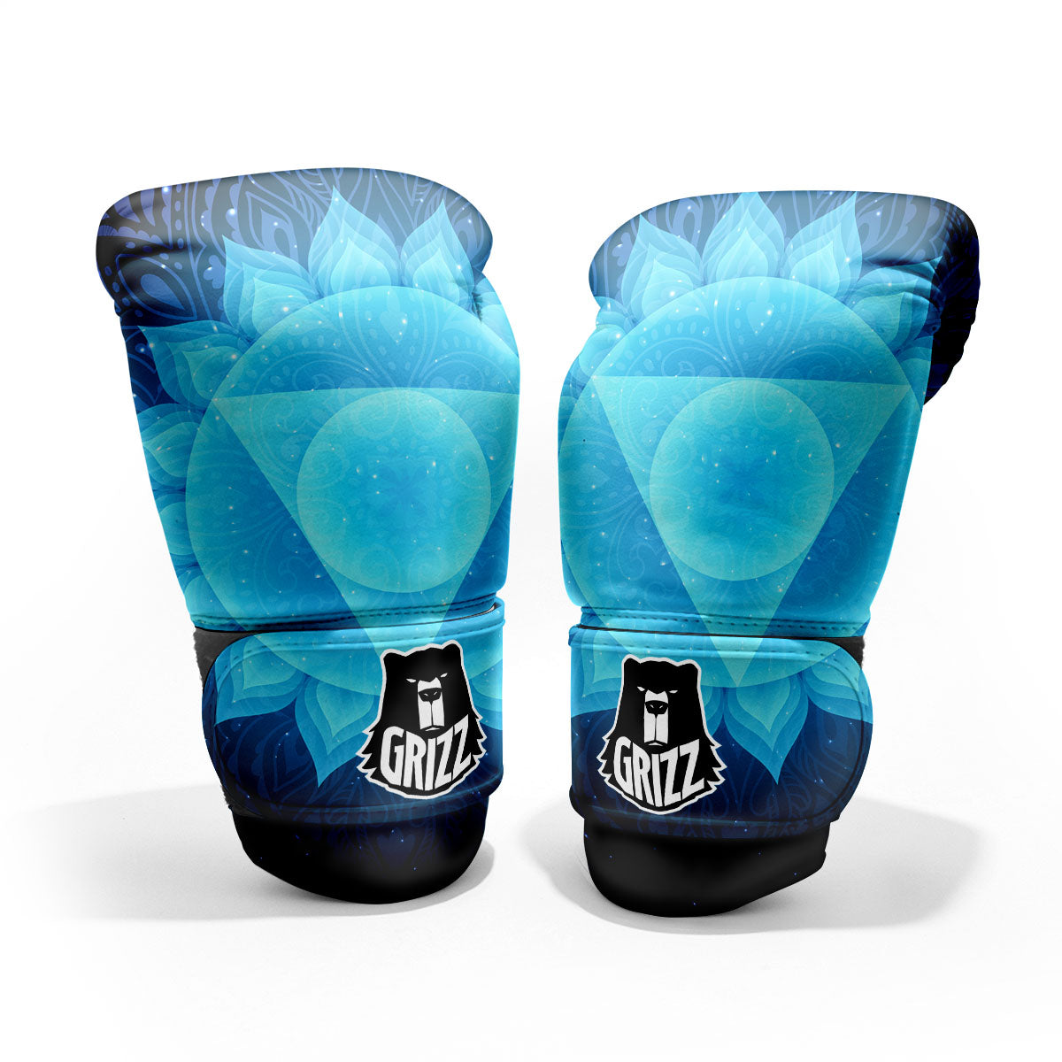 Spiritual Vishuddha Chakra Print Pro Boxing Glove