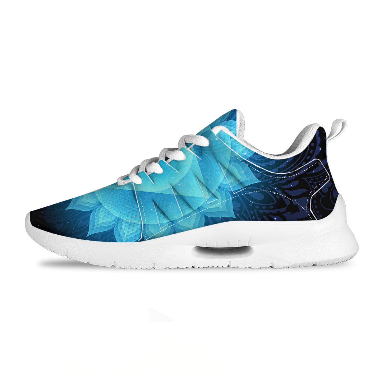 Spiritual Vishuddha Chakra Print Tennis Shoes-grizzshop