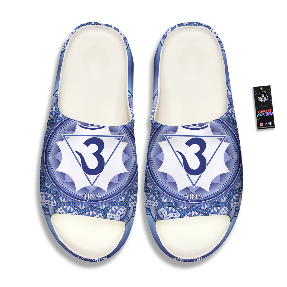 Spiritual Ajna Chakra Print Sandals-grizzshop