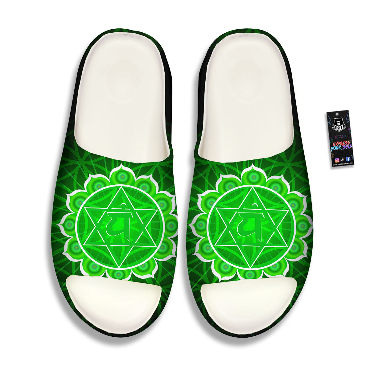 Spiritual Anahata Chakra Print Sandals-grizzshop