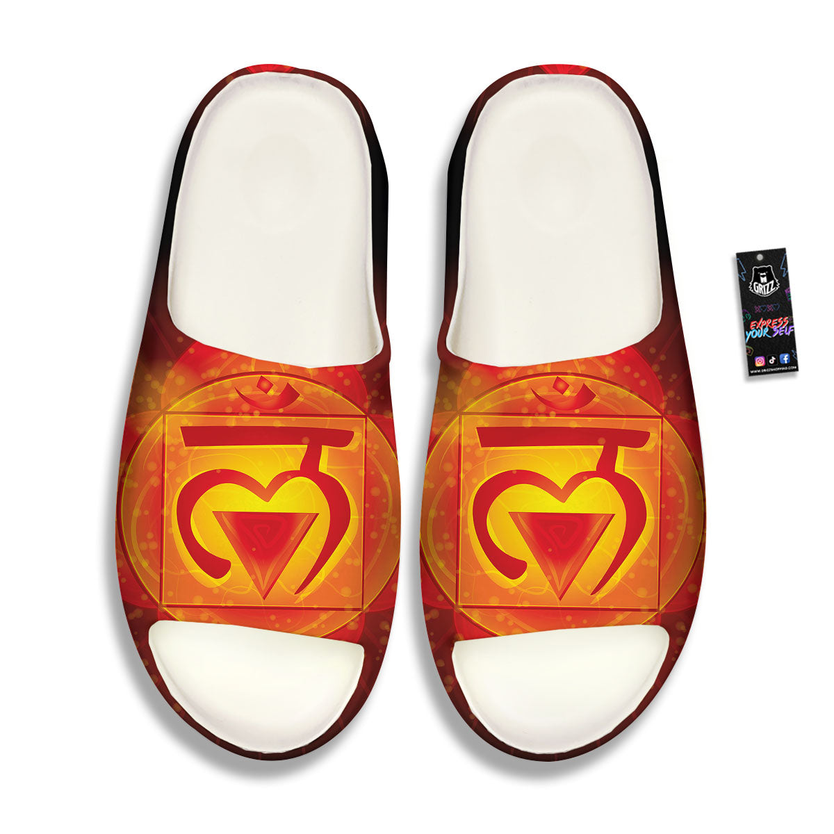 Spiritual Muladhara Chakra Print Sandals-grizzshop