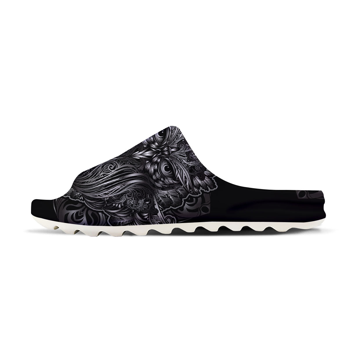 Spiritual Owl Sliver Print Sandals-grizzshop