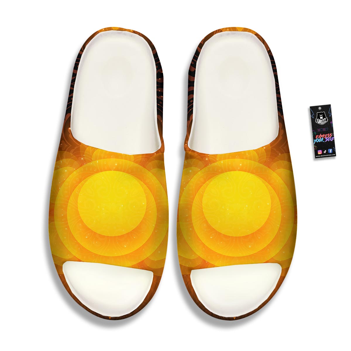 Spiritual Swadhisthana Chakra Print Sandals-grizzshop