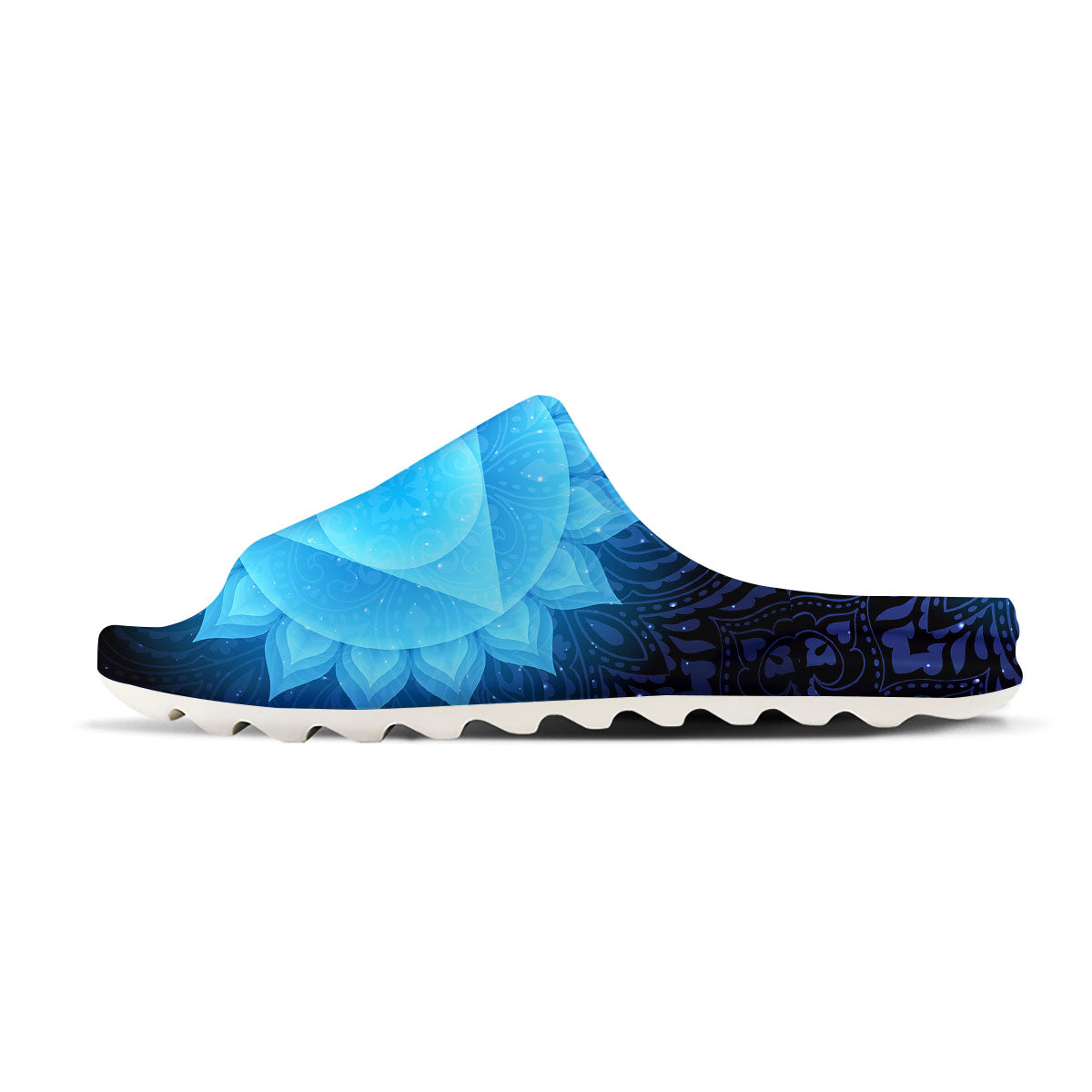 Spiritual Vishuddha Chakra Print Sandals-grizzshop