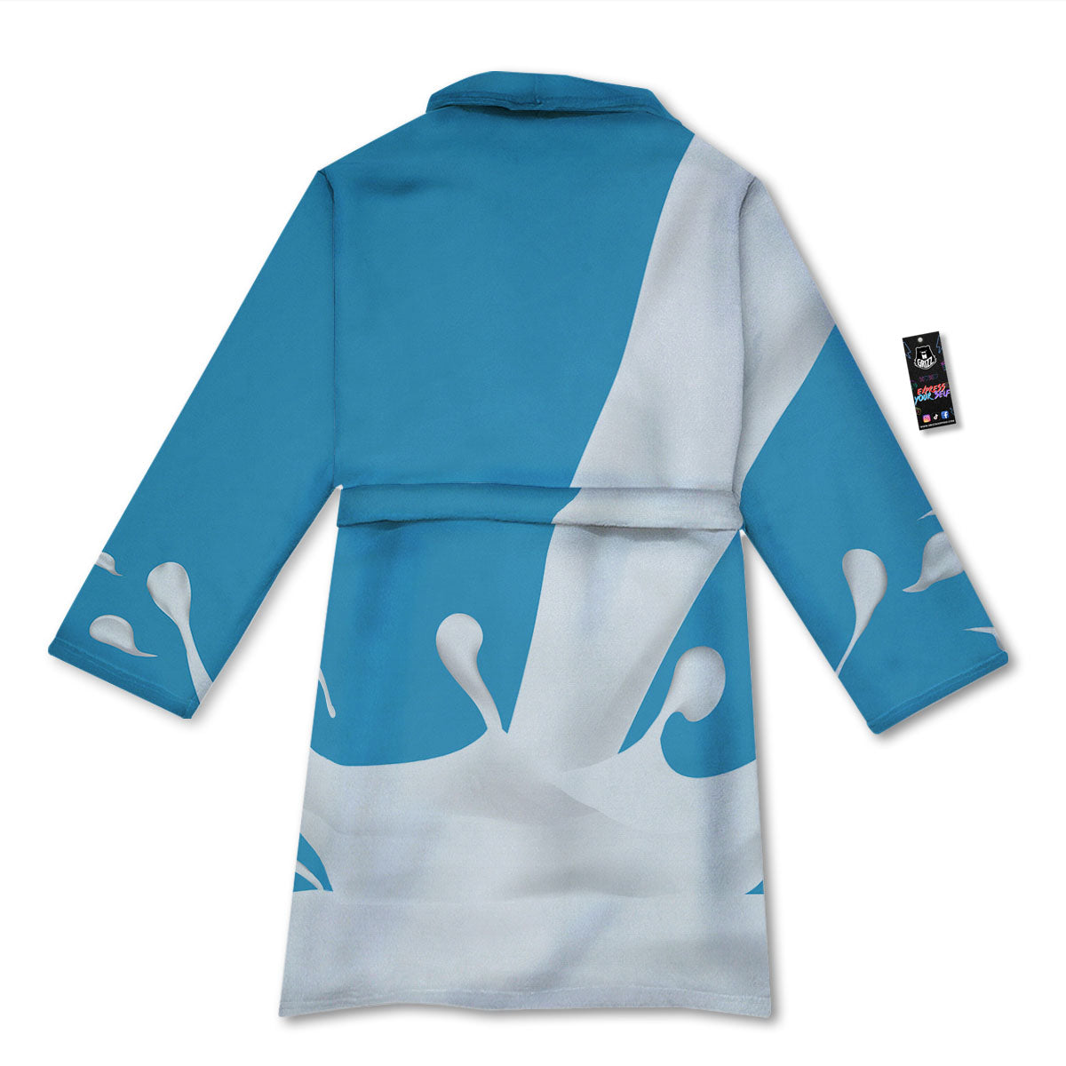Splash Milk Print Bathrobe-grizzshop