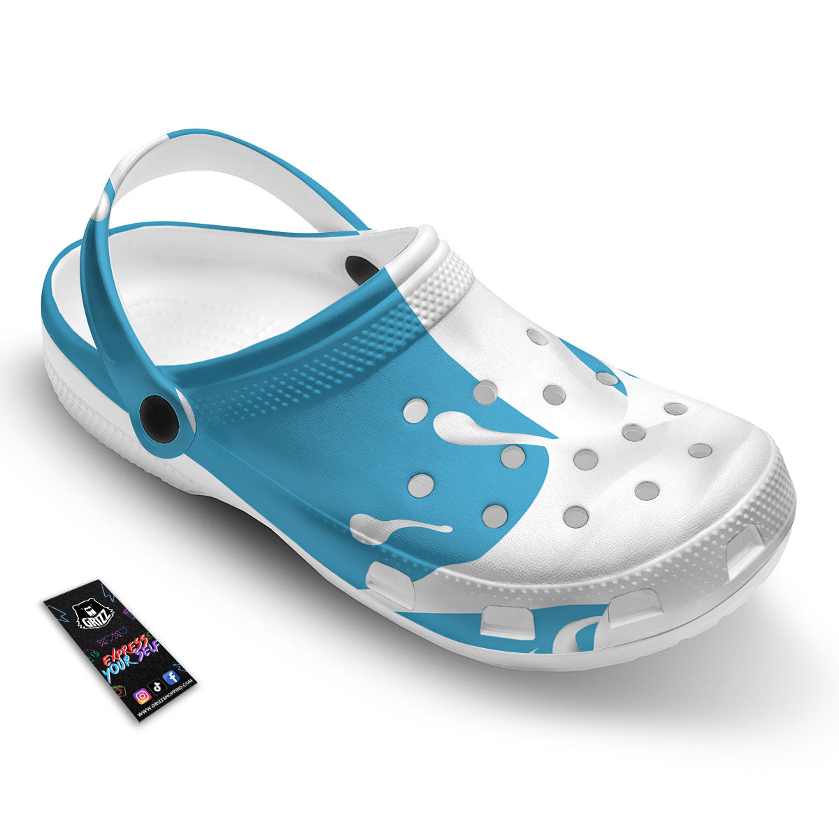 Splash Milk Print Clog-grizzshop
