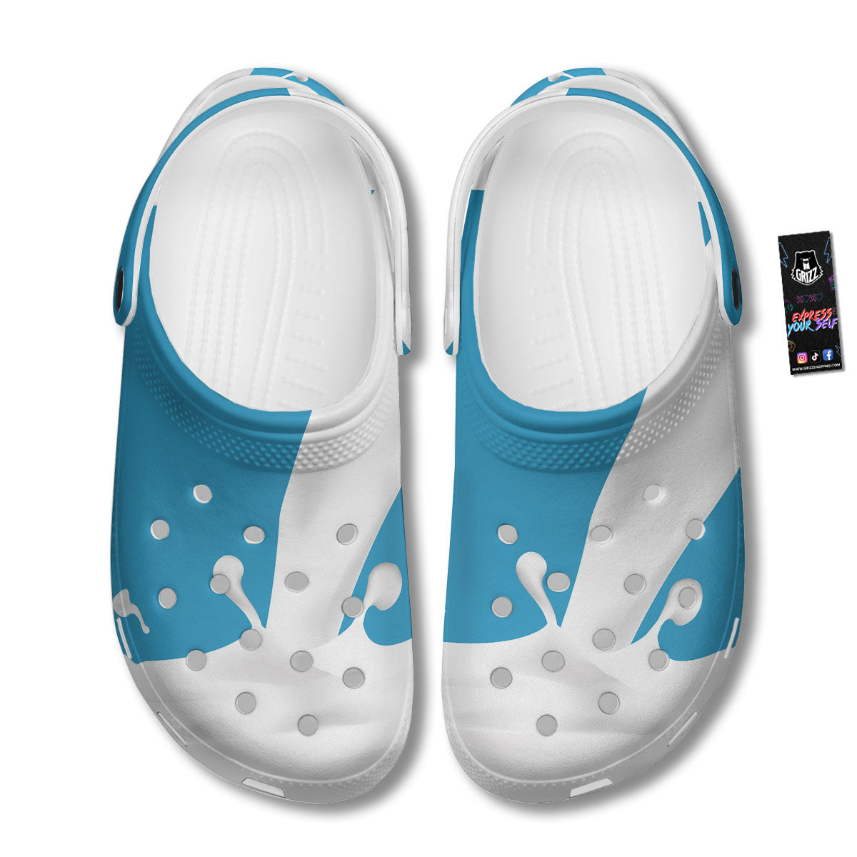 Splash Milk Print Clog-grizzshop