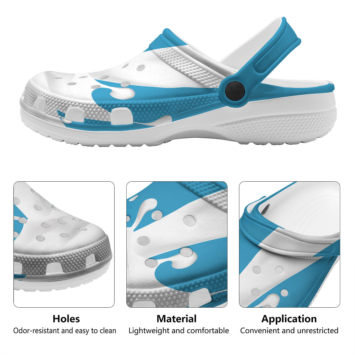 Splash Milk Print Clog-grizzshop