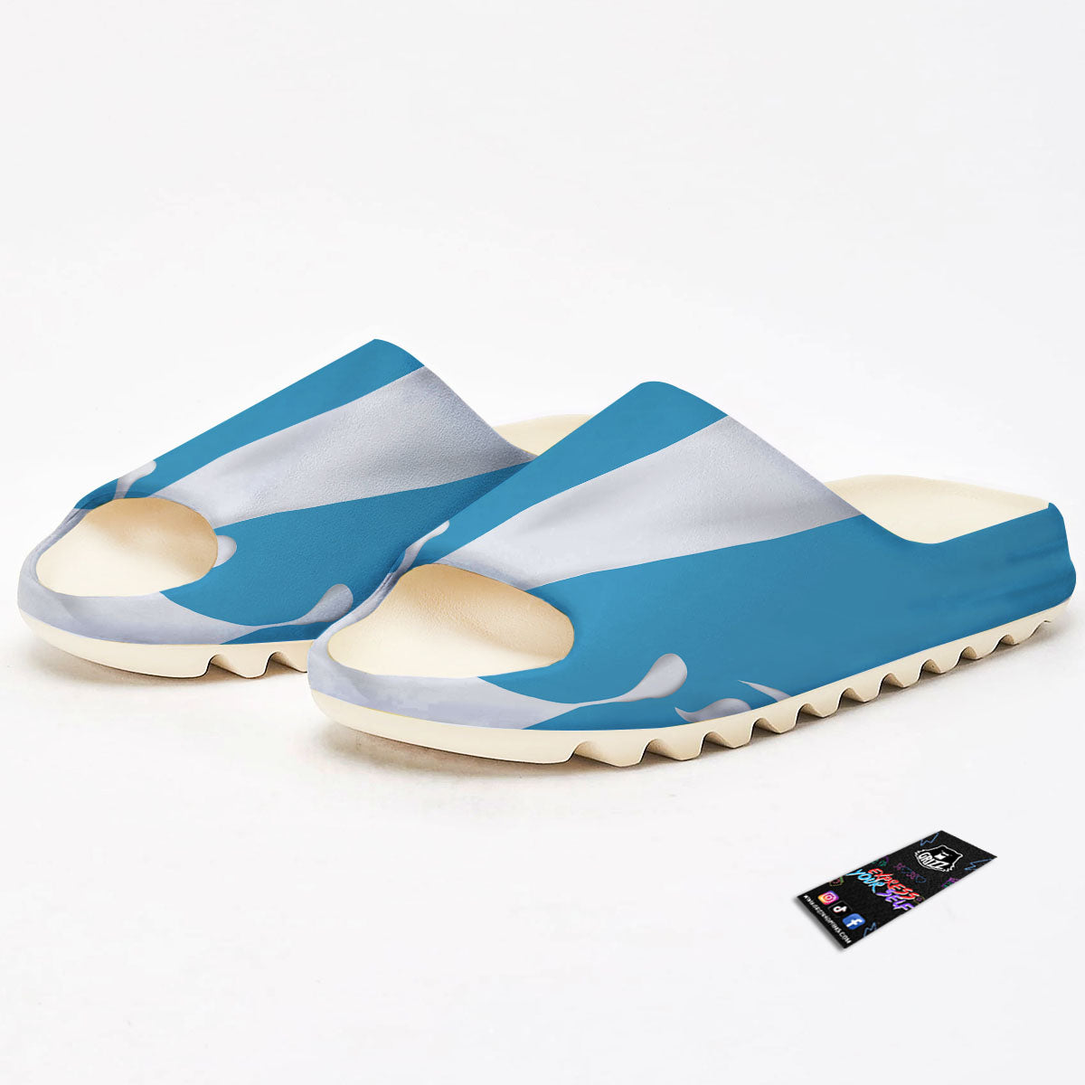 Splash Milk Print Sandals-grizzshop
